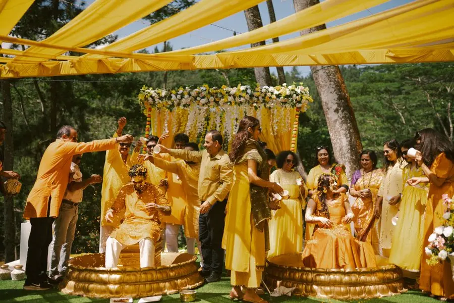 Floral Haldi Swing