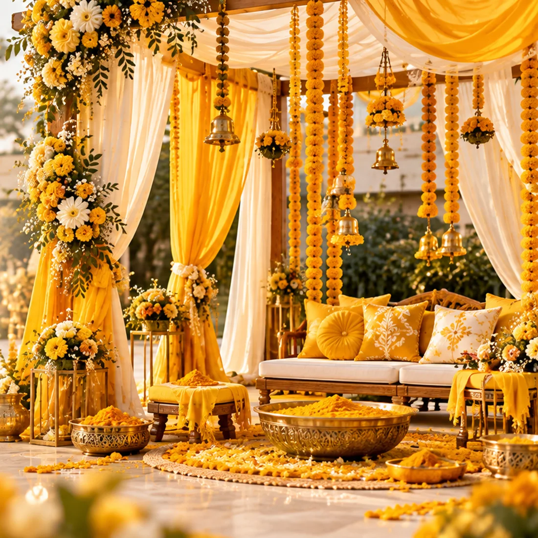 Haldi Ceremony Setup